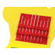 Hand needle set with threader galant - Nickel (144 Pieces) Hand needle set with threader galant - Nickel (144 Pieces)
