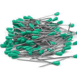 Ace cu gămălie pentru tapițerie, lungime 60 mm - Verde smarald (100 Bucăți)