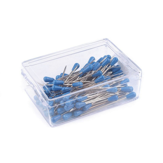 Ace cu gămălie pentru tapițerie, lungime 60 mm - Albastru intens (100 Bucăți) Ace cu gămălie pentru tapițerie, lungime 60 mm - Albastru intens (100 Bucăți)