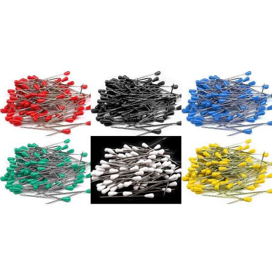 Ace cu gămălie pentru tapițerie, lungime 60 mm - Albastru intens (100 Bucăți) Ace cu gămălie pentru tapițerie, lungime 60 mm - Albastru intens (100 Bucăți)