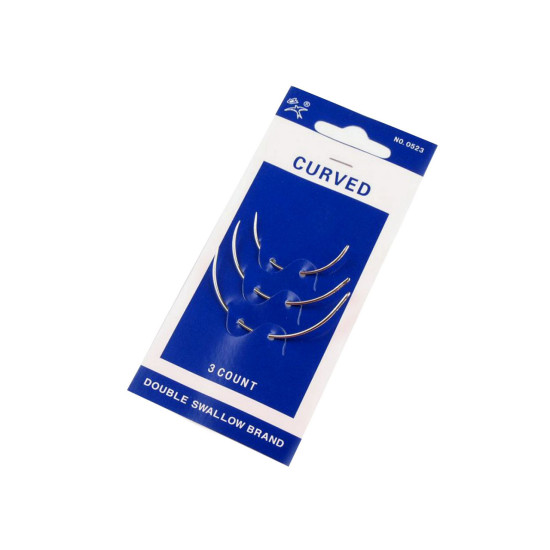 Aghi curvi da tappezzeria - Nichel (1 Blister)