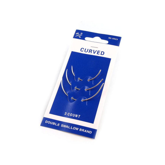 Aghi curvi da tappezzeria - Nichel (1 Blister)