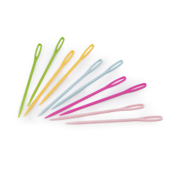 Aiguille en plastique pour enfants, longueur 75 mm - Mélanger de variations (10 Pièces)