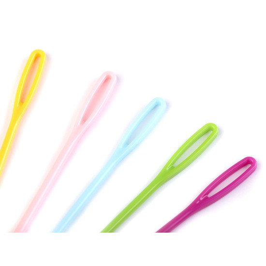 Aiguille en plastique pour enfants, longueur 75 mm - Mélanger de variations (100 Pièces) Aiguille en plastique pour enfants, longueur 75 mm - Mélanger de variations (100 Pièces)