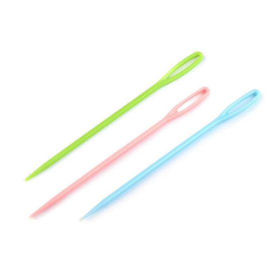 Aiguille en plastique pour enfants, longueur 75 mm - Mélanger de variations (100 Pièces) Aiguille en plastique pour enfants, longueur 75 mm - Mélanger de variations (100 Pièces)
