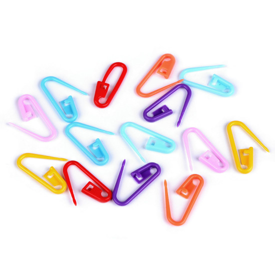 Plastikowe agrafki znaczniki 7x22 mm - Mix (20 Sztuki) Plastikowe agrafki znaczniki 7x22 mm - Mix (20 Sztuki)