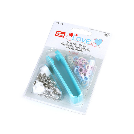 Baby press stud ø8 mm prym for thin fabrics - Multicolor (1 Card) Baby press stud ø8 mm prym for thin fabrics - Multicolor (1 Card)