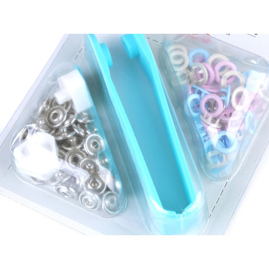 Baby press stud ø8 mm prym for thin fabrics - Multicolor (1 Card) Baby press stud ø8 mm prym for thin fabrics - Multicolor (1 Card)