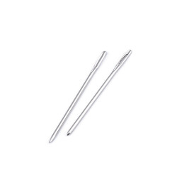 Igły metalowe tępe długość 50; 60; 70 mm do wełny, wyszywania - Nikiel (150 Sztuki)