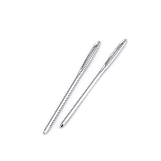 Igły metalowe tępe długość 50; 60; 70 mm do wełny, wyszywania - Nikiel (150 Sztuki) Igły metalowe tępe długość 50; 60; 70 mm do wełny, wyszywania - Nikiel (150 Sztuki)