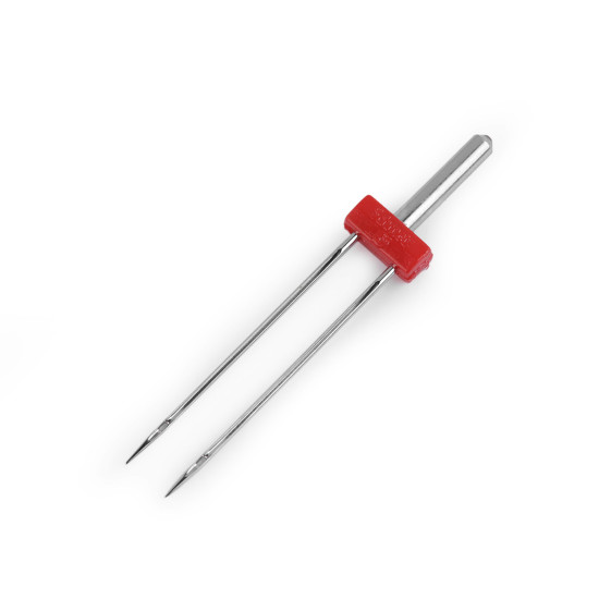 Stretch twin needle 2.5/75; 4.0/75 schmetz - Nickel (1 Card) Stretch twin needle 2.5/75; 4.0/75 schmetz - Nickel (1 Card)