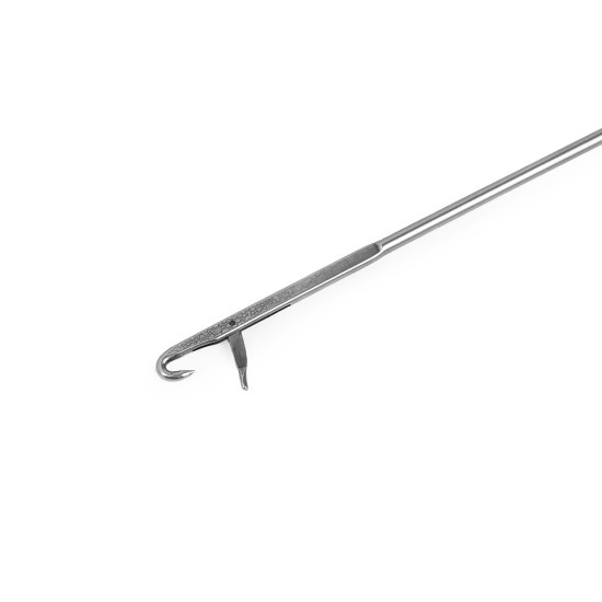 Threading needle and threader for elastic - set - Nickel (8 Pieces) Threading needle and threader for elastic - set - Nickel (8 Pieces)