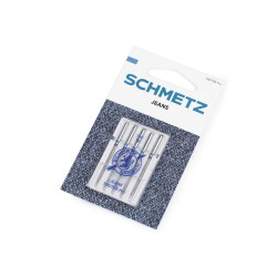 Machine needles jeans 90; 100; 110 schmetz - Nickel (1 Card)