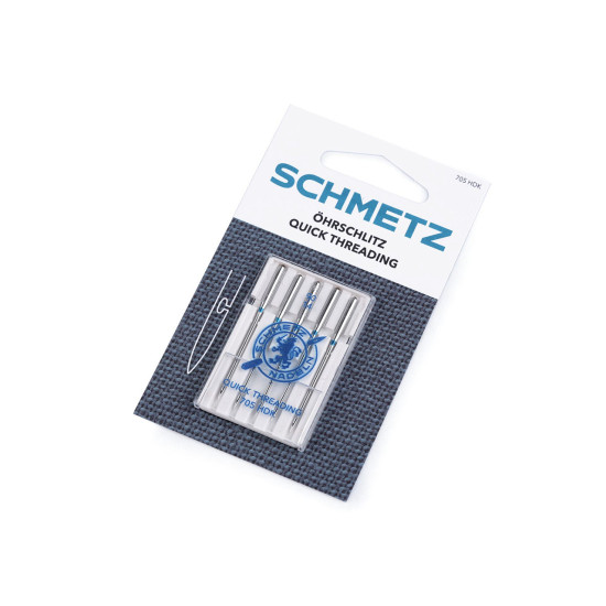 Machine quick threading needles 80; 90 schmetz - Nickel (1 Card) Machine quick threading needles 80; 90 schmetz - Nickel (1 Card)