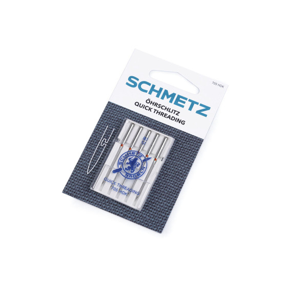 Machine quick threading needles 80; 90 schmetz - Nickel (1 Card) Machine quick threading needles 80; 90 schmetz - Nickel (1 Card)