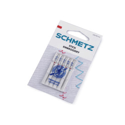 Machine embroidery needles 75; 90 schmetz - Nickel (1 Card)