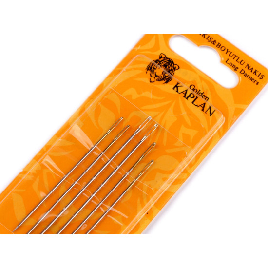Jehly látací dlouhé, zlatá ucha - Nikl (1 Karta) Jehly látací dlouhé, zlatá ucha - Nikl (1 Karta)