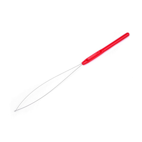 Nawlekacz nici / igła do nawlekania koralików długość 22 cm - Czerwony (1 Sztuka) Nawlekacz nici / igła do nawlekania koralików długość 22 cm - Czerwony (1 Sztuka)