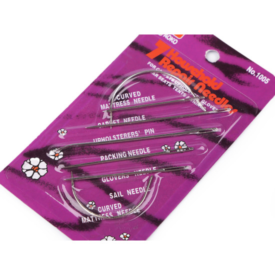 Upholstery needle set - Nickel (1 Card) Upholstery needle set - Nickel (1 Card)
