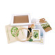 Creative embroidery kit with frame - Ecru light (1 Set) Creative embroidery kit with frame - Ecru light (1 Set)