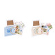 Creative embroidery kit with frame - Ecru light (1 Set) Creative embroidery kit with frame - Ecru light (1 Set)