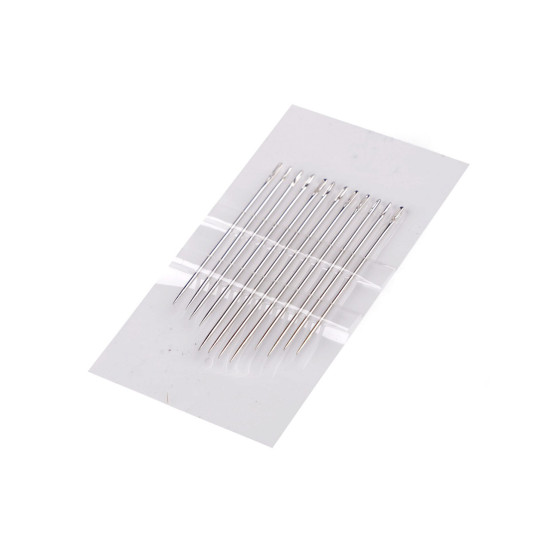 Assorted self-threading needles - Nickel (1 Card) Assorted self-threading needles - Nickel (1 Card)
