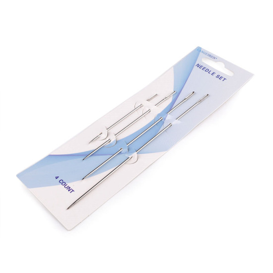 Long upholstery needles, hobby - Nickel (1 Card) Long upholstery needles, hobby - Nickel (1 Card)