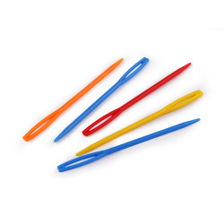 Aiguilles en plastique, longueur 70 mm, émoussées - Mélange (25 Pièces)