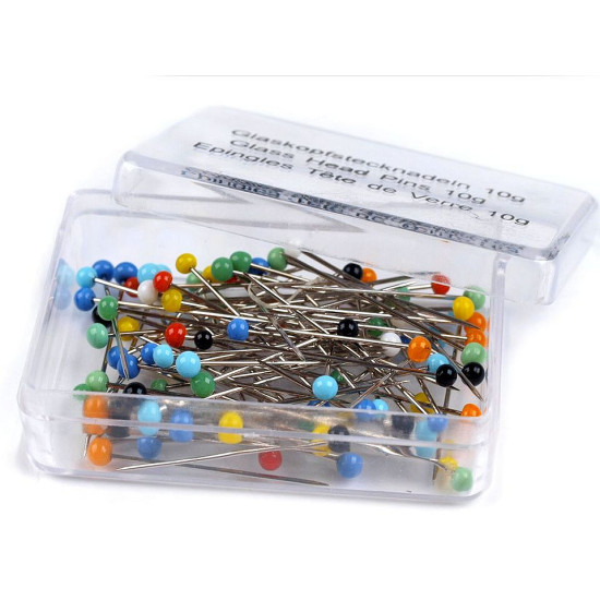 Glass head pins length 32 mm - Nickel (12 Boxes) Glass head pins length 32 mm - Nickel (12 Boxes)