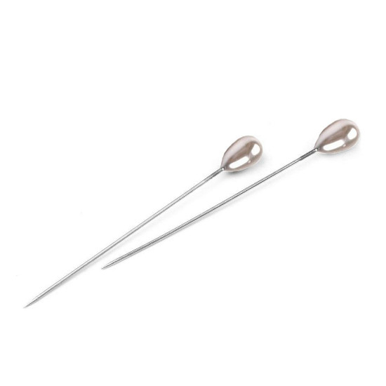 Épingles à coudre décoratives, tête en perle, longueur 55 mm - Perle blanche (10 Boîtes) Épingles à coudre décoratives, tête en perle, longueur 55 mm - Perle blanche (10 Boîtes)