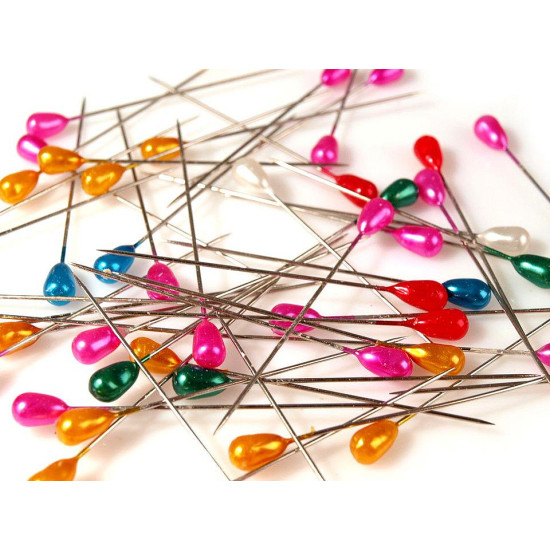 Épingles à coudre décoratives, tête en perle, longueur 55 mm - Perle blanche (10 Boîtes) Épingles à coudre décoratives, tête en perle, longueur 55 mm - Perle blanche (10 Boîtes)