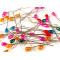 Épingles à coudre décoratives, tête en perle, longueur 55 mm - Mélange de couleurs (1 Boîte)