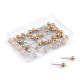 Perni in acciaio chirurgico, lunghezza: 15 mm - Oro (5 Scatole) Perni in acciaio chirurgico, lunghezza: 15 mm - Oro (5 Scatole)