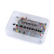 Szpilki ze szklaną główką długość 34 mm - Mix (10 Pudełka) Szpilki ze szklaną główką długość 34 mm - Mix (10 Pudełka)