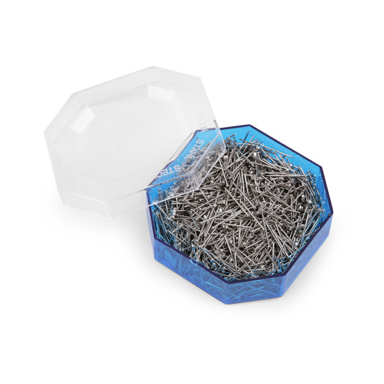 Szpilki metalowe długość 16 mm - Nikiel (20 Pudełka) Szpilki metalowe długość 16 mm - Nikiel (20 Pudełka)