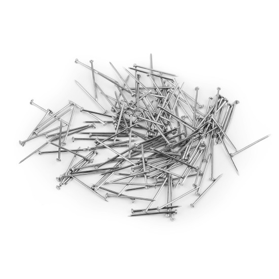 Szpilki metalowe długość 16 mm - Nikiel (20 Pudełka) Szpilki metalowe długość 16 mm - Nikiel (20 Pudełka)