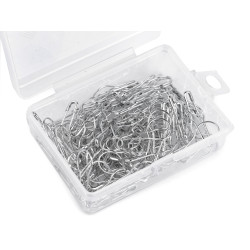 Épingles à nourrice dans une boîte, longueur 22 mm - Nickel (1 Boîte)
