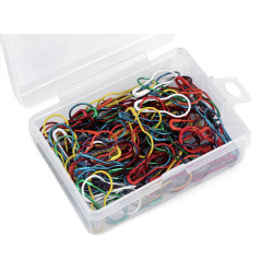 Épingles à nourrice dans une boîte, longueur 22 mm - Mélange de couleurs (1 Boîte)