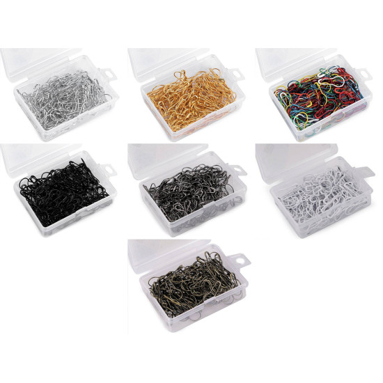Épingles à nourrice dans une boîte, longueur 22 mm - Noir (5 Boîtes) Épingles à nourrice dans une boîte, longueur 22 mm - Noir (5 Boîtes)