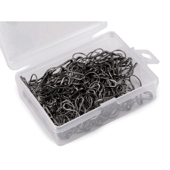 Épingles à nourrice dans une boîte, longueur 22 mm - Noir (5 Boîtes) Épingles à nourrice dans une boîte, longueur 22 mm - Noir (5 Boîtes)