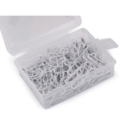 Épingles à nourrice dans une boîte, longueur 22 mm - Blanc (1 Boîte)