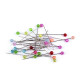 Decorative pins with a transparent head, length 40 mm - Mix (20 Boxes) Decorative pins with a transparent head, length 40 mm - Mix (20 Boxes)