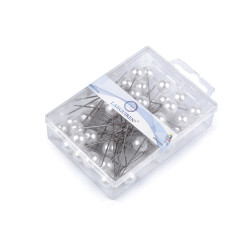 Decorative pins with a large head, length 60 mm - White (40 Pieces)