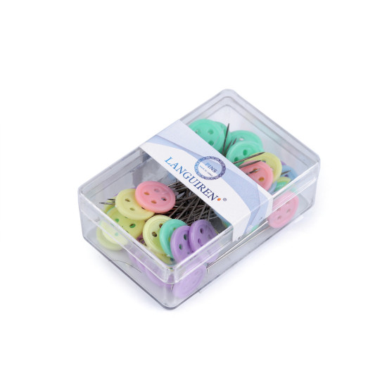 Szpilki ozdobne długość 45 mm guzik - Mix (1 Pudełko) Szpilki ozdobne długość 45 mm guzik - Mix (1 Pudełko)