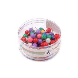 Szpilki z plastikową główką długość 17 mm - Mix (1 Pudełko)
