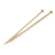 Druty proste numer 10 bambus - Bambus ciemny (4 Pary) Druty proste numer 10 bambus - Bambus ciemny (4 Pary)