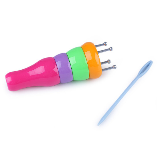 French knitter with needle - Multicolor (1 Set) French knitter with needle - Multicolor (1 Set)