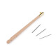 Aari needle - handle and 3 needles with hooks - Mix of sizes (5 Sets) Aari needle - handle and 3 needles with hooks - Mix of sizes (5 Sets)