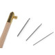 Aari needle - handle and 3 needles with hooks - Mix of sizes (5 Sets) Aari needle - handle and 3 needles with hooks - Mix of sizes (5 Sets)