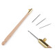 Aari needle - handle and 3 needles with hooks - Mix of sizes (5 Sets) Aari needle - handle and 3 needles with hooks - Mix of sizes (5 Sets)